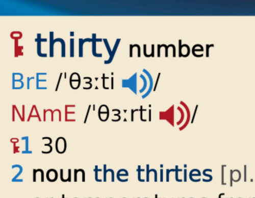 thirty-thirty的音标
