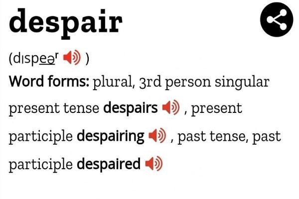 despair-despair和desperate的区别