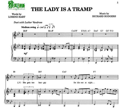 the lady is a tramp-the lady is a tramp钢琴谱