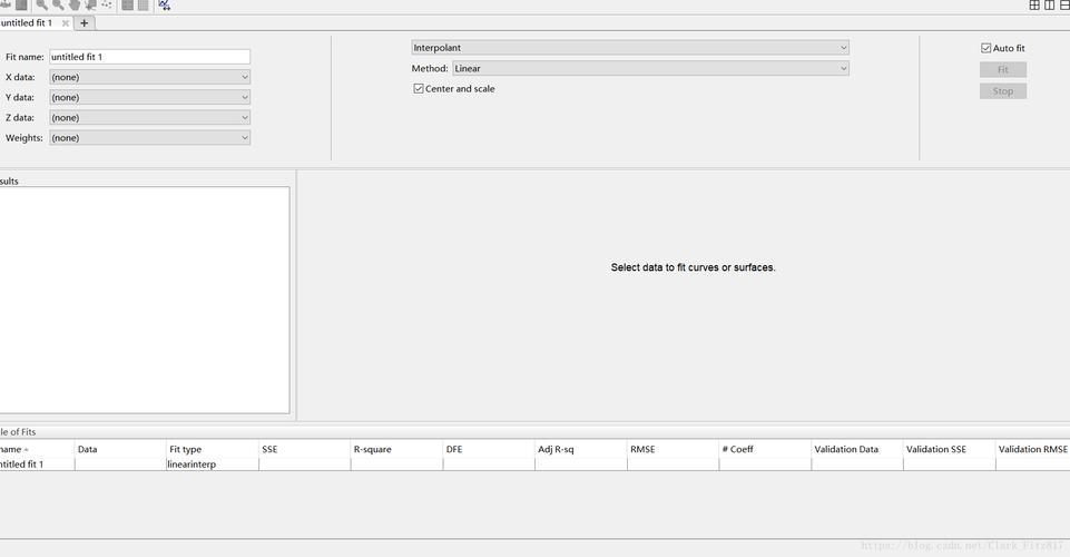 curve-curve fitting tool